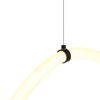 Lampa wisząca SNAKE LED wąż ledowy czarna 400 cm
