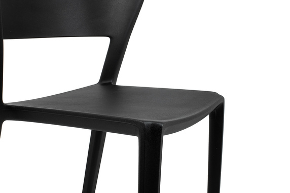 Krzesło JASPER czarne - polipropylen
