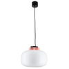 Lampa wisząca BOOM LED biało miedziana 35 cm