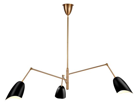 Lampa wisząca RAGNO czarna 150 cm