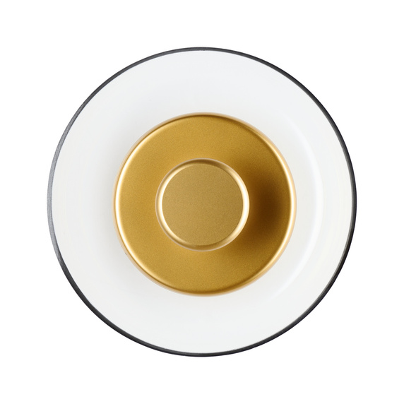 Lampa ścienna DISCO 23 cm - LED, szkło, złota