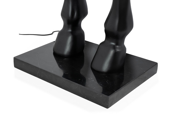 MOOSEE lampa podłogowa KOŃ HORSE STAND    M czarna - włókno szklane