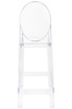 Krzesło barowe VICTORIA 75 cm transparentne