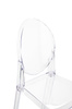 Krzesło barowe VICTORIA 75 cm transparentne