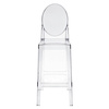 Stołek barowy Viki transparentny 75cm