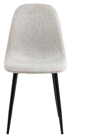 Krzesło Celia szare jasne/ czarne