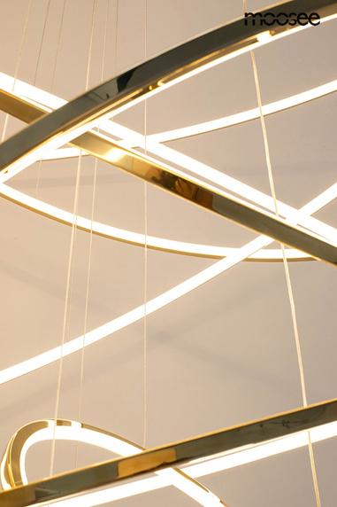 MOOSEE lampa wisząca RING SLIM XL złota