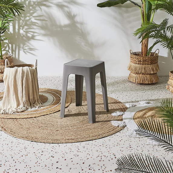 Stołek Spectra szary z tworzywa