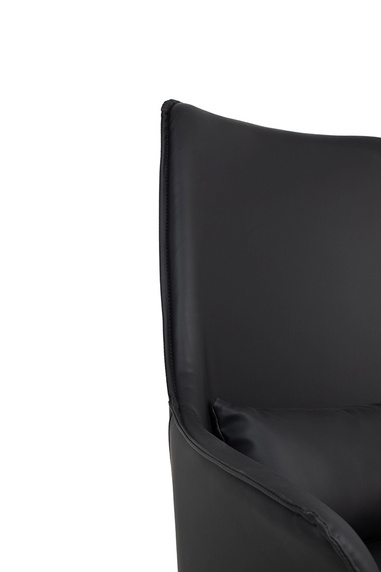 Fotel VICTOR czarny - PU, metal