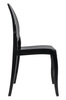 Krzesło ELIZABETH czarne - poliwęglan