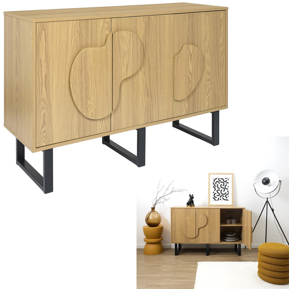 Komoda/ bufet Calypso dąb/czarna