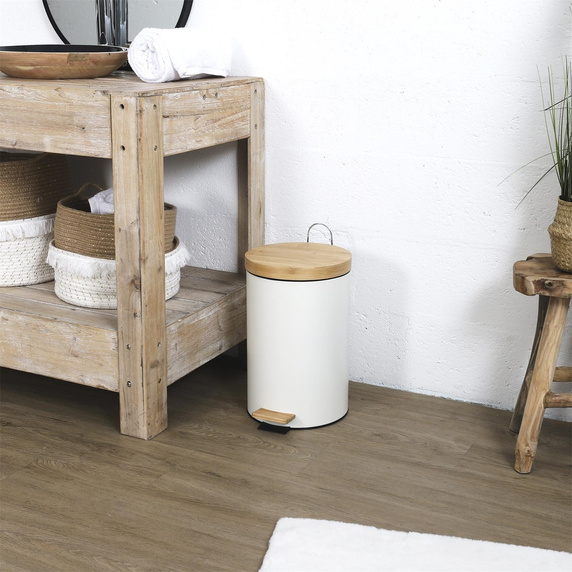 Zestaw 2 koszy na śmieci białe