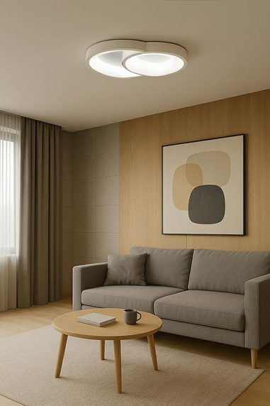 MOOSEE lampa sufitowa / plafon CELLS 2 biała