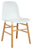 Krzesło IKAR białe - polipropylen, drewno bukowe