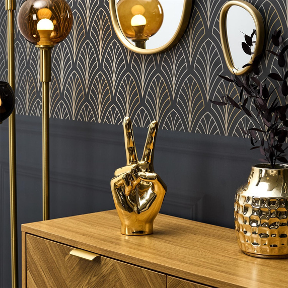 Dekoracja, figurka Dłoń Victoria złota