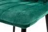 MODESTO krzesło LARA zielone - welur, metal