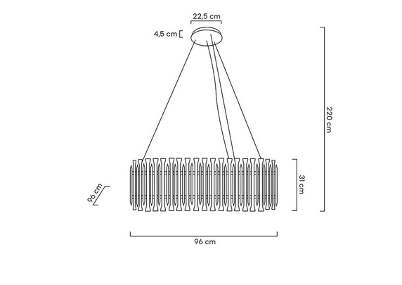 MOOSEE lampa wisząca GALLIANO miedziana