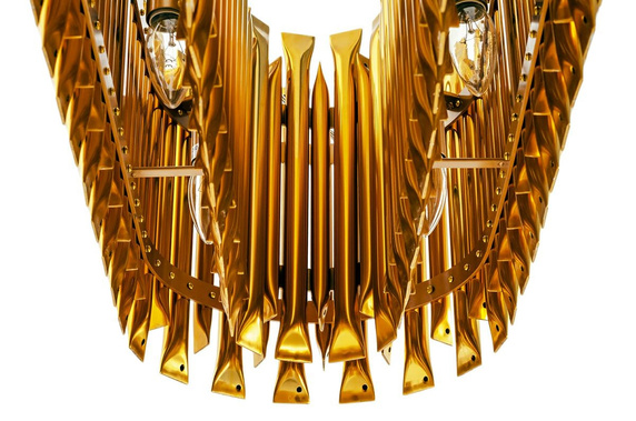 MOOSEE lampa wisząca GALLIANO LONG ciemne złoto