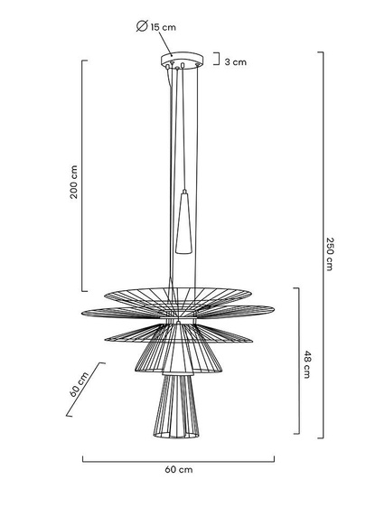 MOOSEE lampa wisząca SESTO czarna