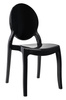 Krzesło ELIZABETH czarne - poliwęglan