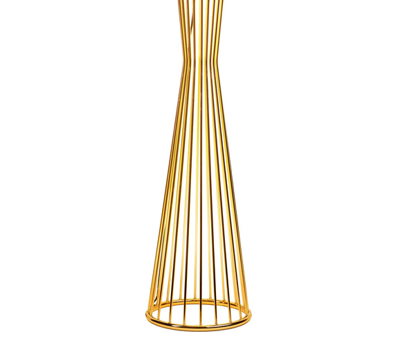 Lampa podłogowa FILO-1 czarno - złota 145 cm