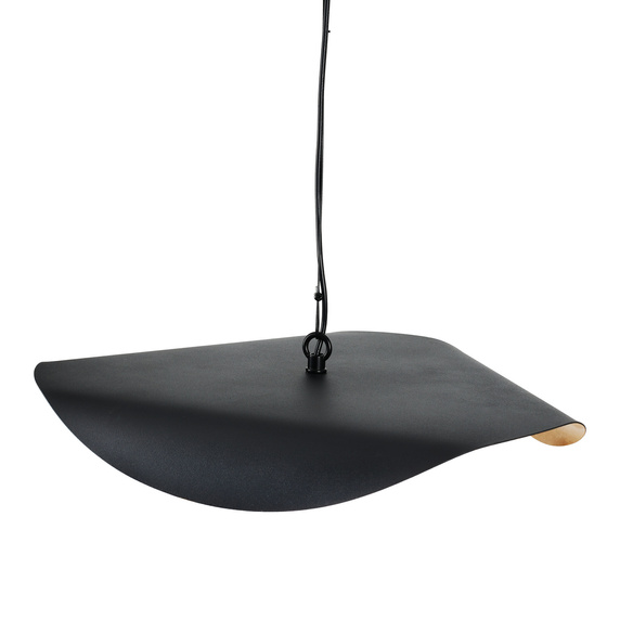 Lampa wisząca ENZO czarno złota kula 40 cm