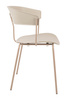 Krzesło JETT beżowe - polipropylen, metal