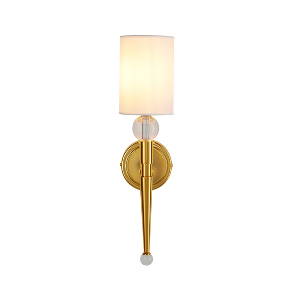 Lampa ścienna DAMA złota 52 cm glamour