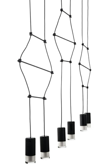 MOOSEE lampa wisząca FLUSSO LINE 6 czarna