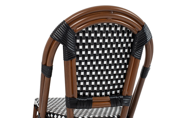 Krzesło ogrodowe CAFE PARIS brązowe rattan