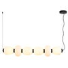 Lampa wisząca BRILLA-6 LED biało-czarna 125 cm