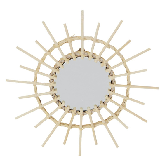 Zestaw 3 luster rattanowych Lipsi