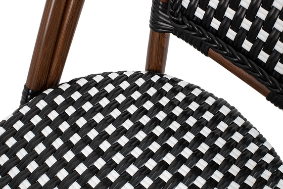 Krzesło ogrodowe CAFE PARIS ARM brązowe rattan