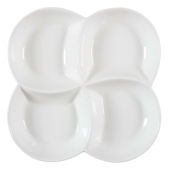 Zestaw 10 naczyń do serwowania            przystawek biały