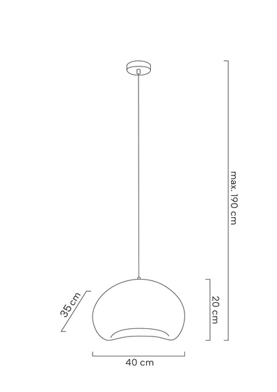 MOOSEE lampa wisząca NEST 40 biała