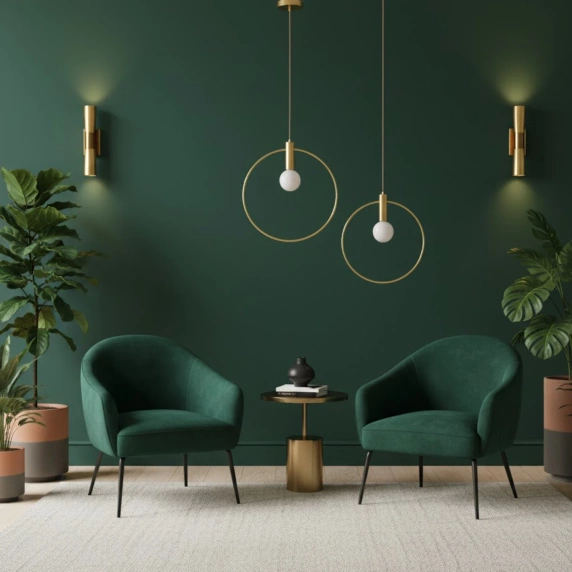 Lampa wisząca Bella złota 25 cm