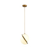 Lampa wisząca ORBITA biało-złota 25 cm - nowoczesny design