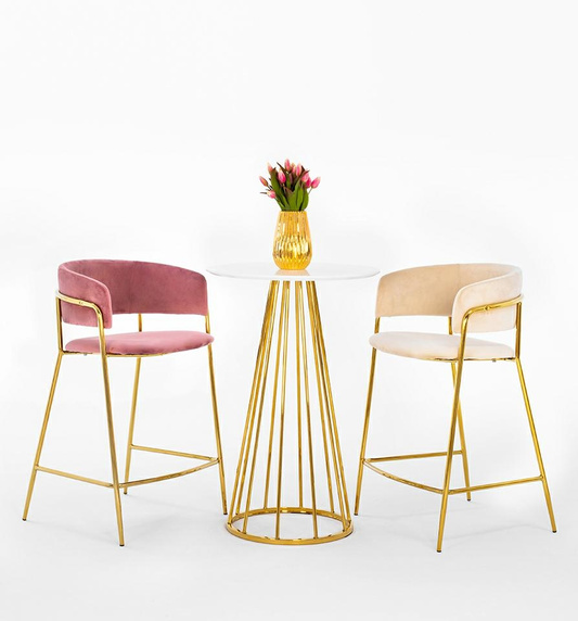 Stolik barowy GLAM 60 biały