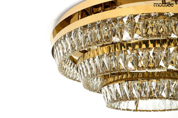 MOOSEE lampa sufitowa / plafon SAVOY 3 złota