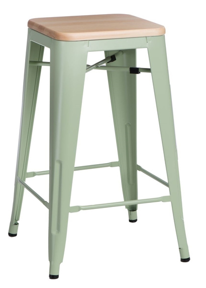 Hoker Paris Wood 65cm zielony sosna       naturalna