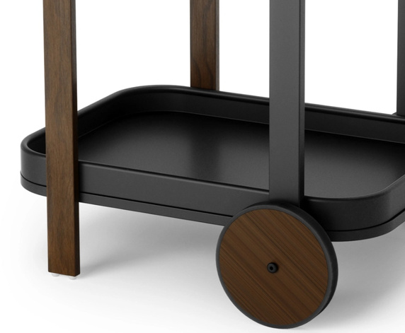 UMBRA wózek barowy BELLWOOD czarny orzechowy