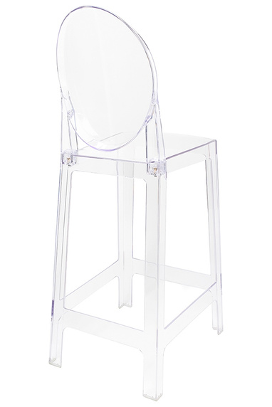 Krzesło barowe VICTORIA 75 cm transparentne