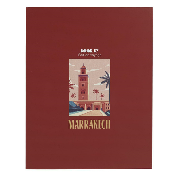 Pudełko książka Marrakech czerwona