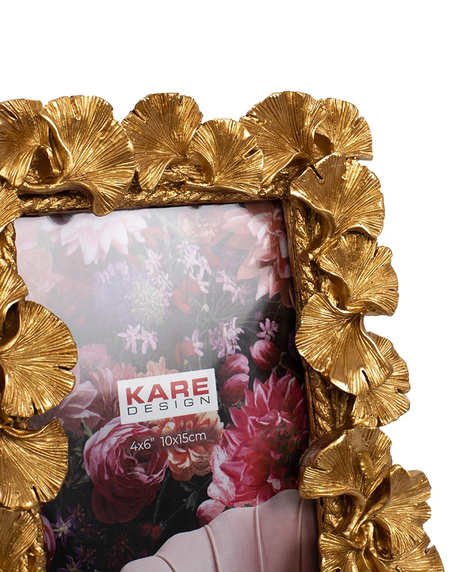 KARE ramka na zdjęcia GINKGO LEAF 17x20   cm złota