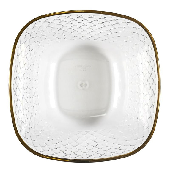 Miska Mirage 25,6cm złoty brzeg           plastikowa