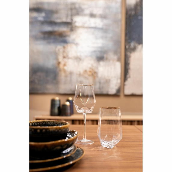 KARE komplet 4 kieliszków do wina         DIAMOND RIM 525 ml