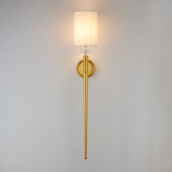 Lampa ścienna DAMA złota 92 cm