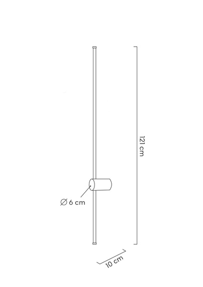 MOOSEE lampa ścienna OMBRE 120 biała