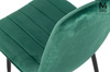 MODESTO krzesło LARA zielone - welur, metal