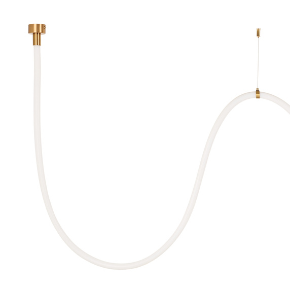 Lampa wisząca SNAKE LED wąż ledowy złota 300 cm